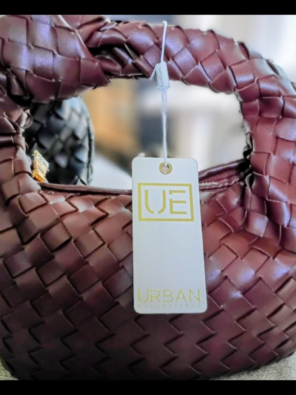 Urban Expressions Mini Woven Handbag